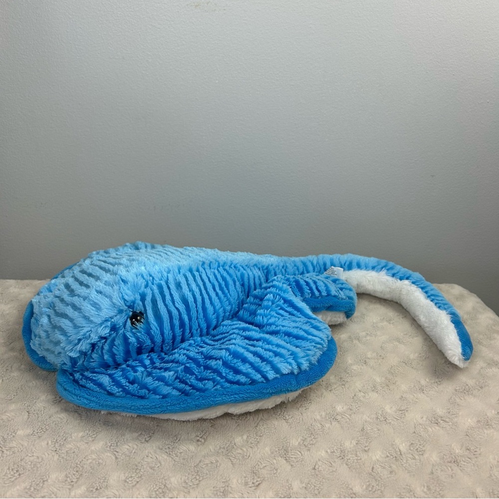 Rinco Blue White Stingray Plush Stuffed Animal Toy 2009 Stripes Sea Life